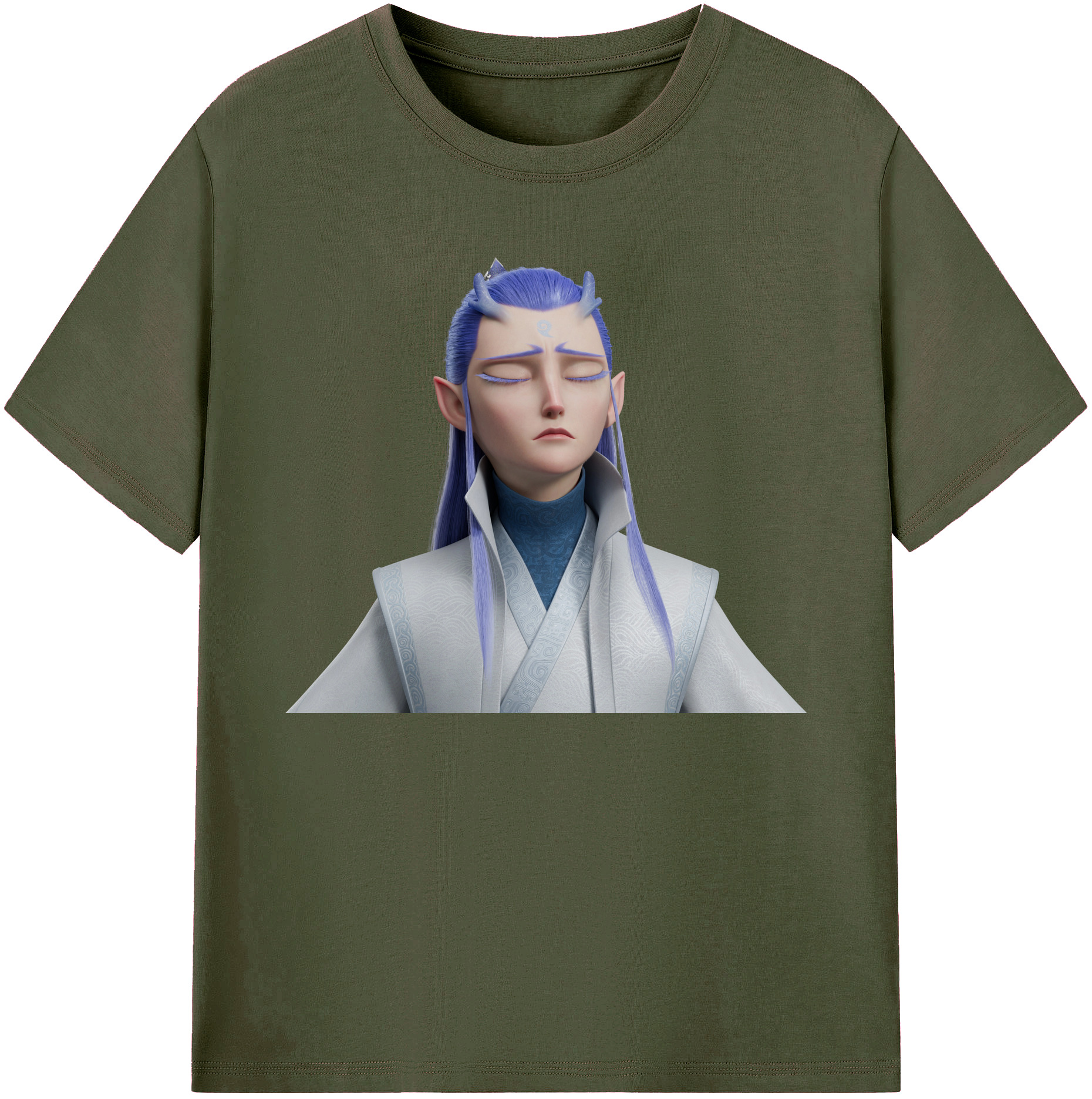（画像用） Ne Zha 2 ナタ 魔童の大暴れ 綿100％ メンズ半袖Tシャツ｜肌触りやわらか＆通気性